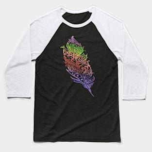 Color Feather Baseball T-Shirt